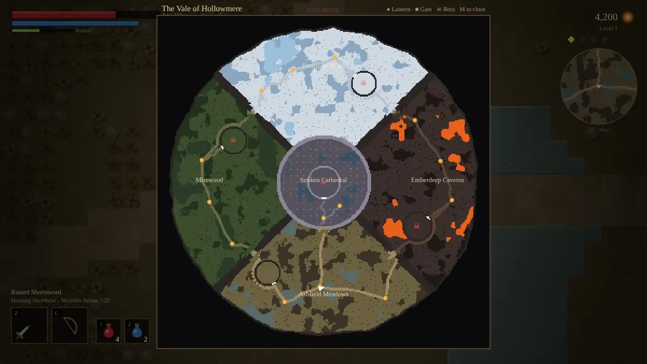 The Vale: four wedges around the cathedral