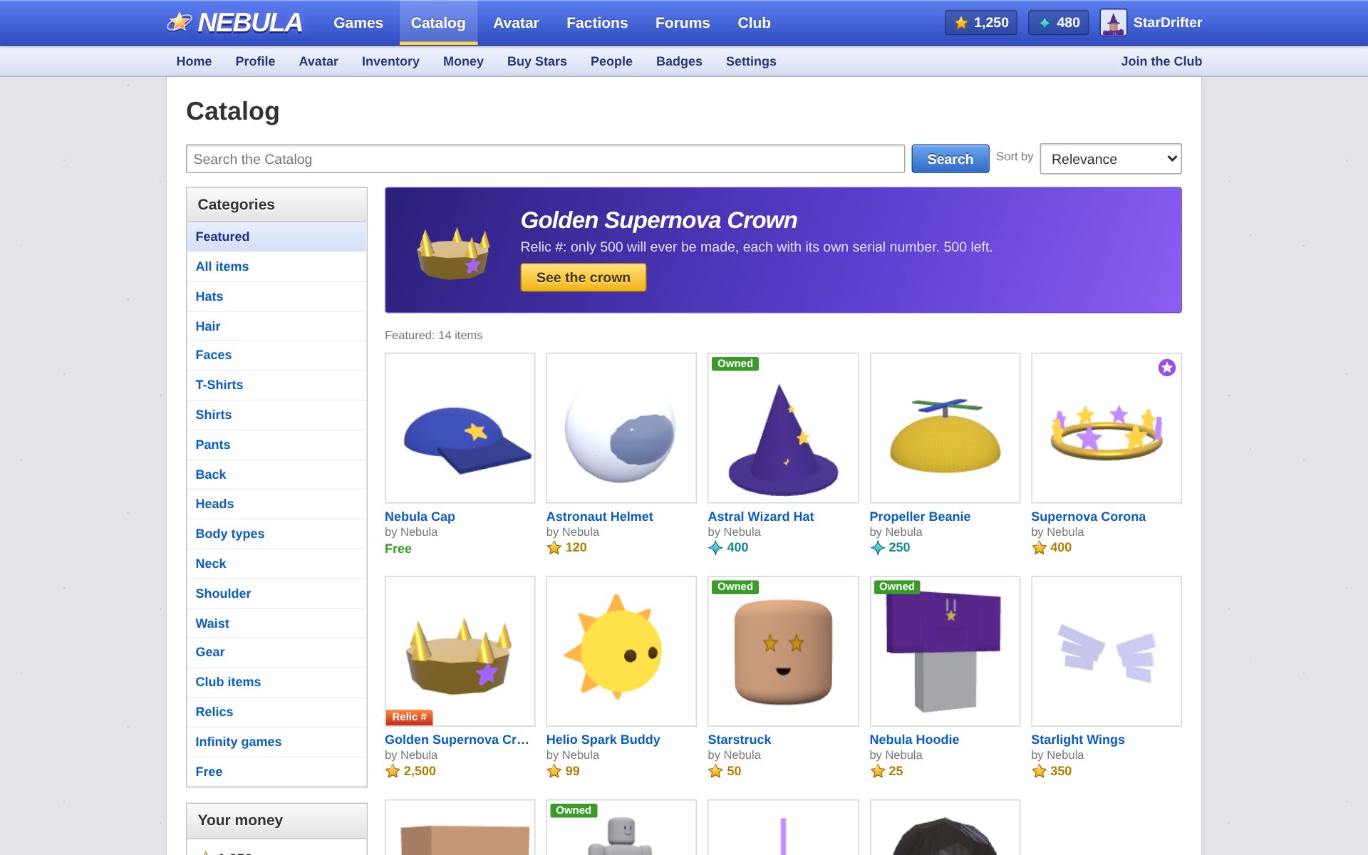 The catalog